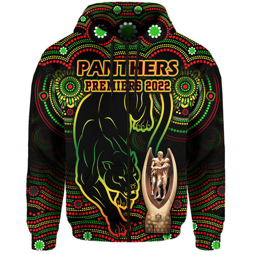 custom-personalised-penrith-panthers-rugby-zip-up-and-pullover-hoodie-black-crouching-panther-premiers-2022