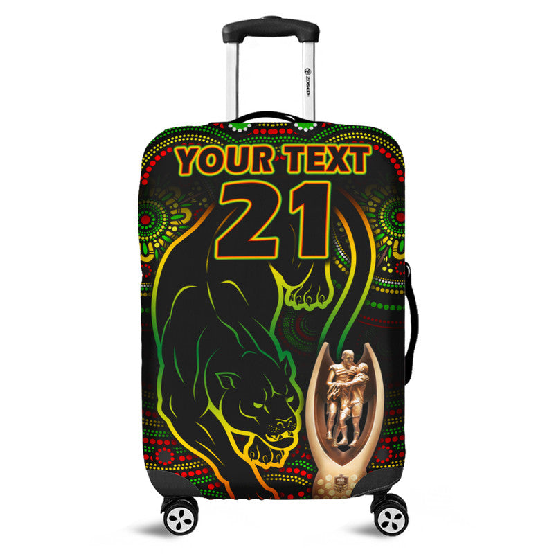 custom-personalised-penrith-panthers-rugby-luggage-cover-black-crouching-panther-premiers-2022