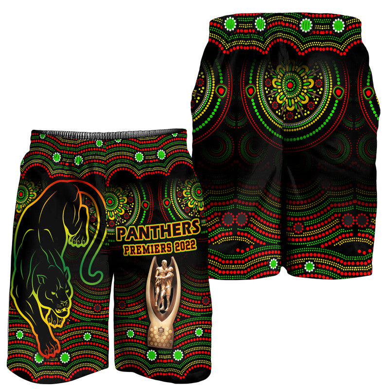 penrith-panthers-rugby-men-short-black-crouching-panther-premiers-2022