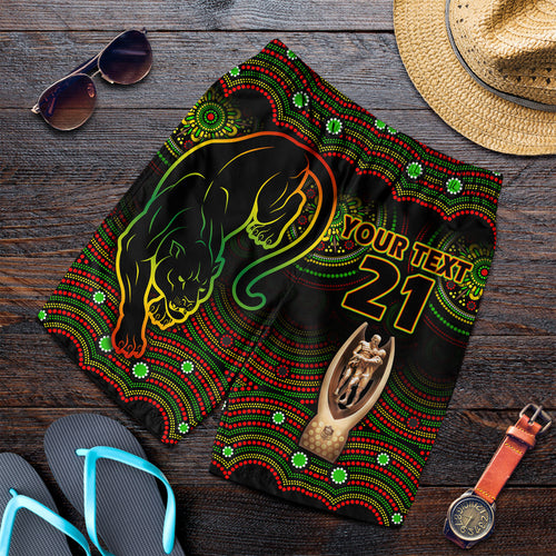 custom-personalised-penrith-panthers-rugby-men-short-black-crouching-panther-premiers-2022