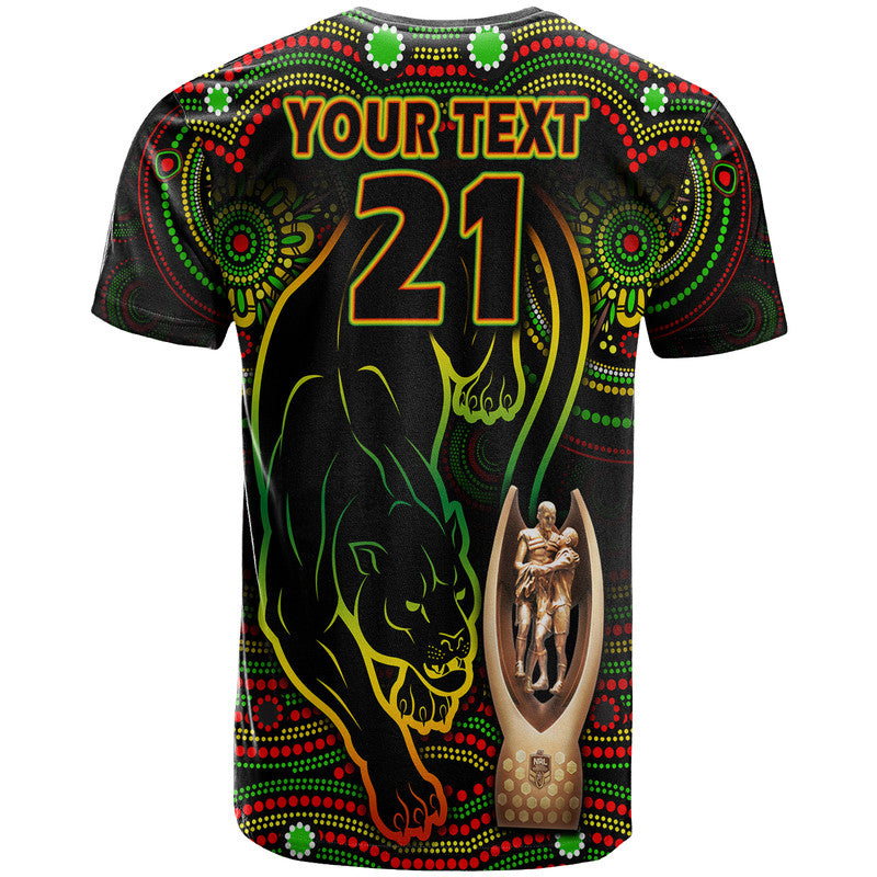 custom-personalised-penrith-panthers-rugby-t-shirt-black-crouching-panther-premiers-2022