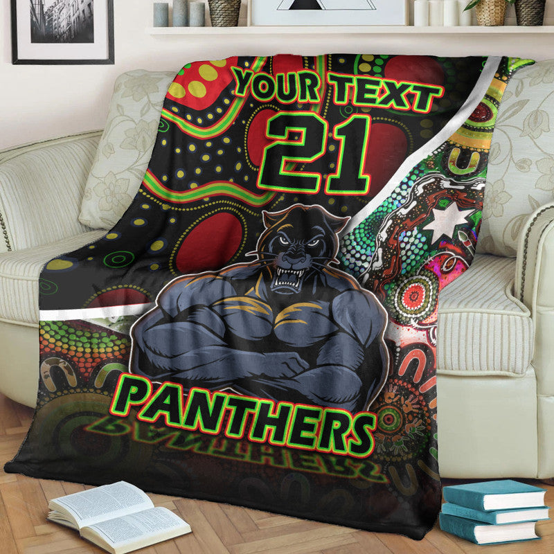 custom-personalised-penrith-panthers-premium-blanket-strong-panthers-legend-with-special-aboriginal-style
