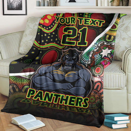 custom-personalised-penrith-panthers-premium-blanket-strong-panthers-legend-with-special-aboriginal-style