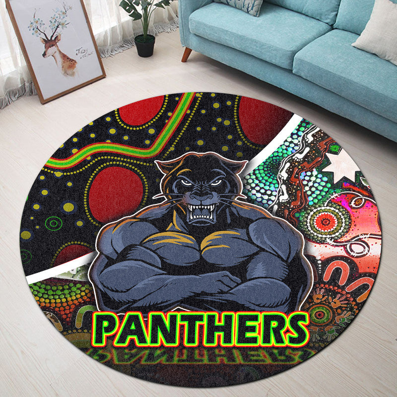 penrith-panthers-round-carpet-strong-panthers-legend-with-special-aboriginal-style