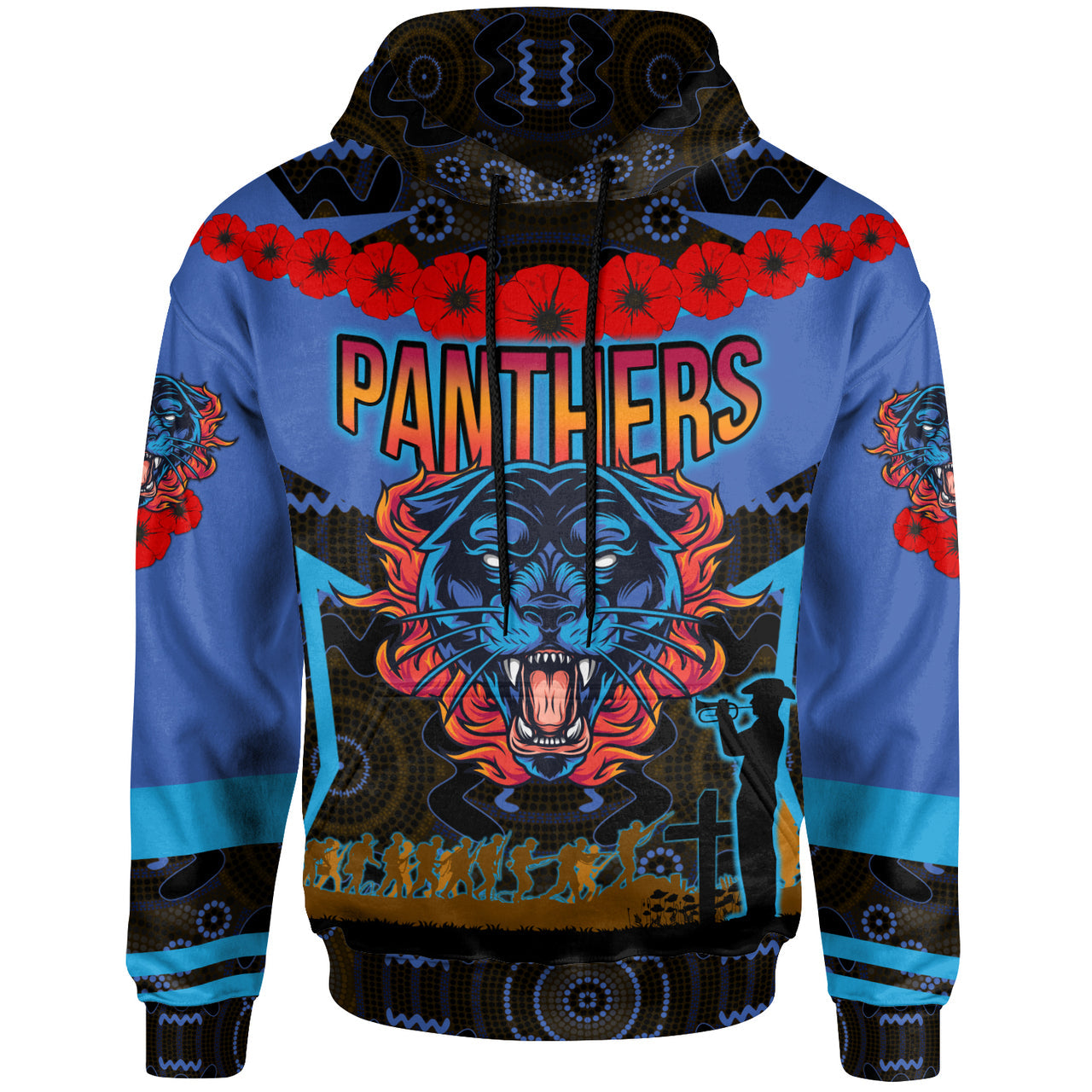 panthers-rugby-hoodie-custom-anzac-angry-panther-style-hoodie