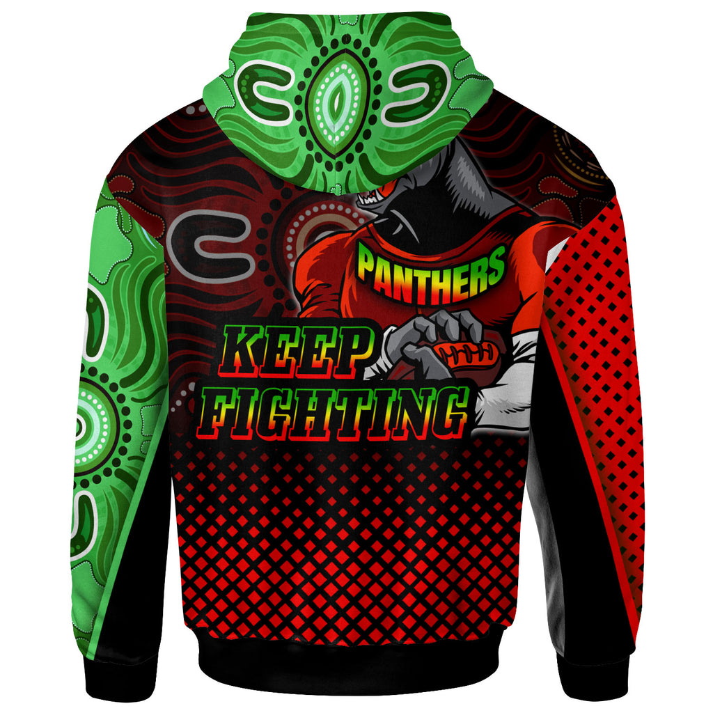 panthers-rugby-hoodie-custom-panthers-keep-fighting-aboriginal-patterns-hoodie