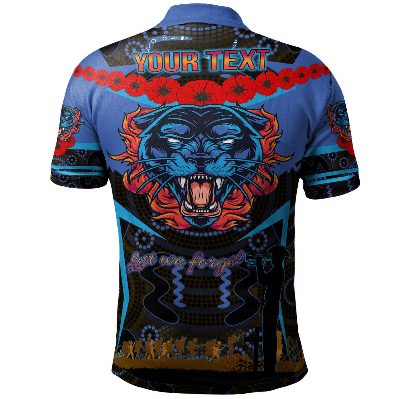 panthers-rugby-polo-shirt-custom-anzac-angry-panther-style-polo-shirt