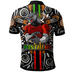 panthers-rugby-polo-shirt-custom-panthers-rugby-ball-aboriginal-indigenous-sport-style-polo-shirt