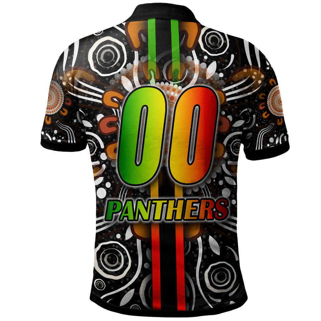 panthers-rugby-polo-shirt-custom-panthers-rugby-ball-aboriginal-indigenous-sport-style-polo-shirt