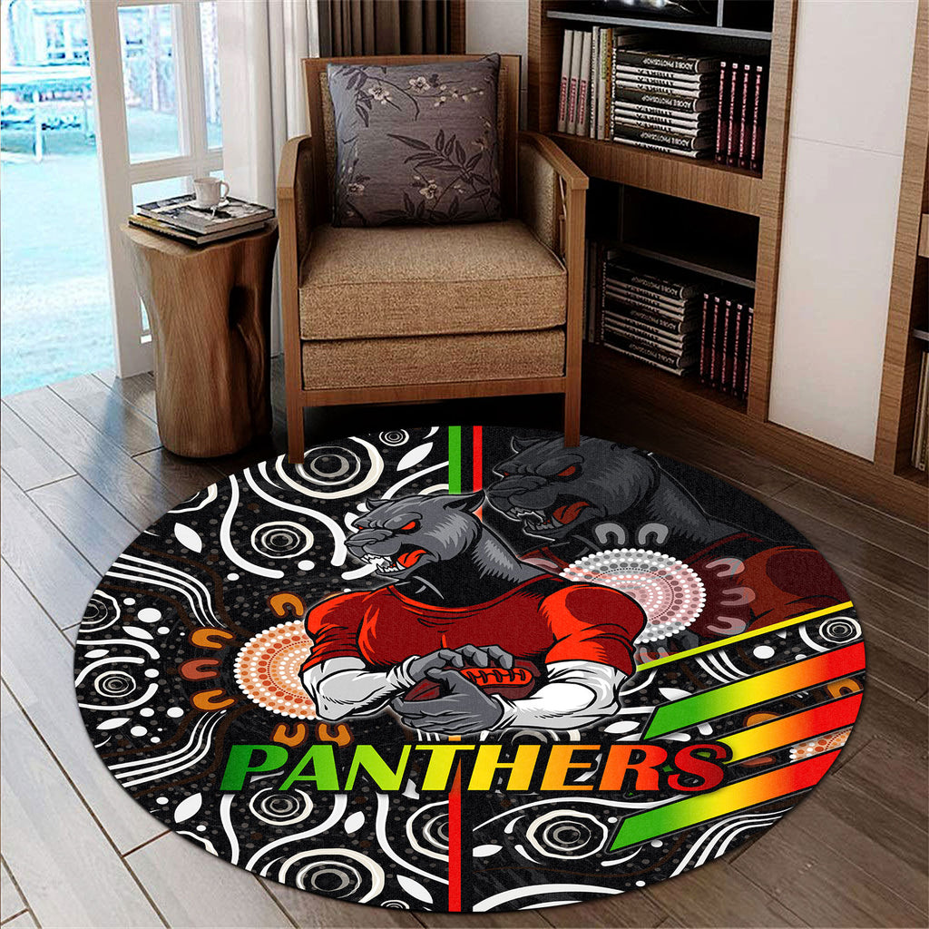 panthers-rugby-round-rug-panthers-rugby-ball-aboriginal-indigenous-sport-style-round-rug
