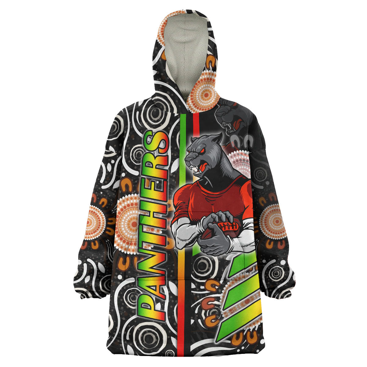 panthers-rugby-snug-hoodie-custom-panthers-rugby-ball-aboriginal-indigenous-sport-style-oodie-blanket