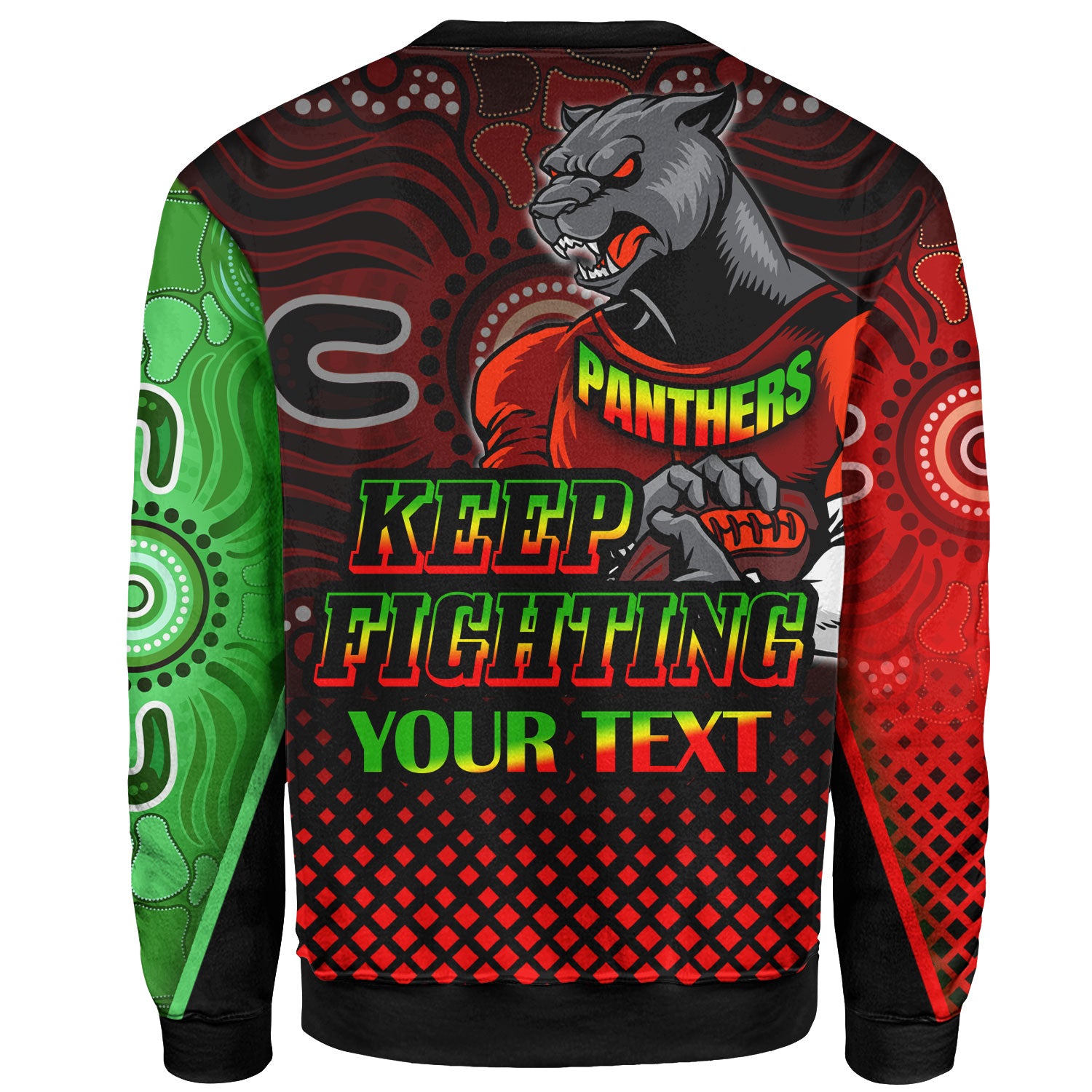 panthers-rugby-sweatshirt-custom-panthers-keep-fighting-aboriginal-patterns-sweatshirt