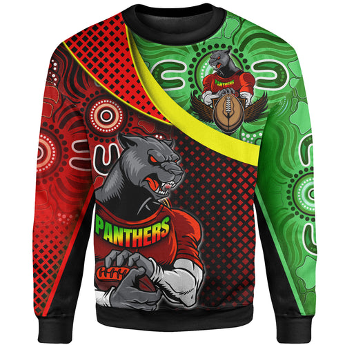 panthers-rugby-sweatshirt-custom-panthers-keep-fighting-aboriginal-patterns-sweatshirt