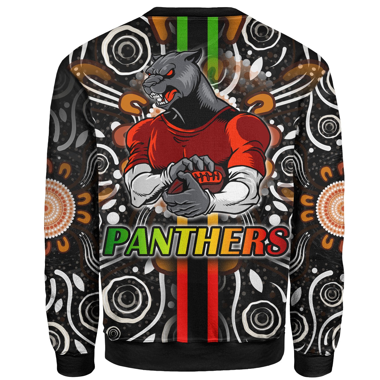 panthers-rugby-sweatshirt-custom-panthers-rugby-ball-aboriginal-indigenous-sport-style-sweatshirt