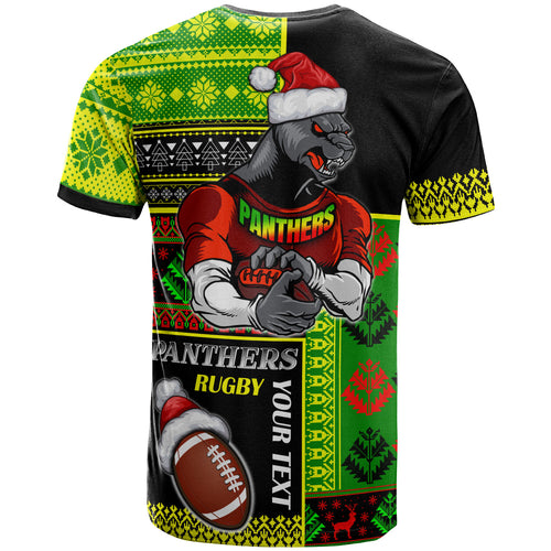 panthers-rugby-t-shirt-custom-christmas-snowflakes-panthers-mascot-t-shirt