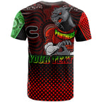 panthers-rugby-t-shirt-custom-panthers-keep-fighting-aboriginal-patterns-t-shirt