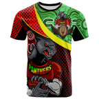 panthers-rugby-t-shirt-custom-panthers-keep-fighting-aboriginal-patterns-t-shirt