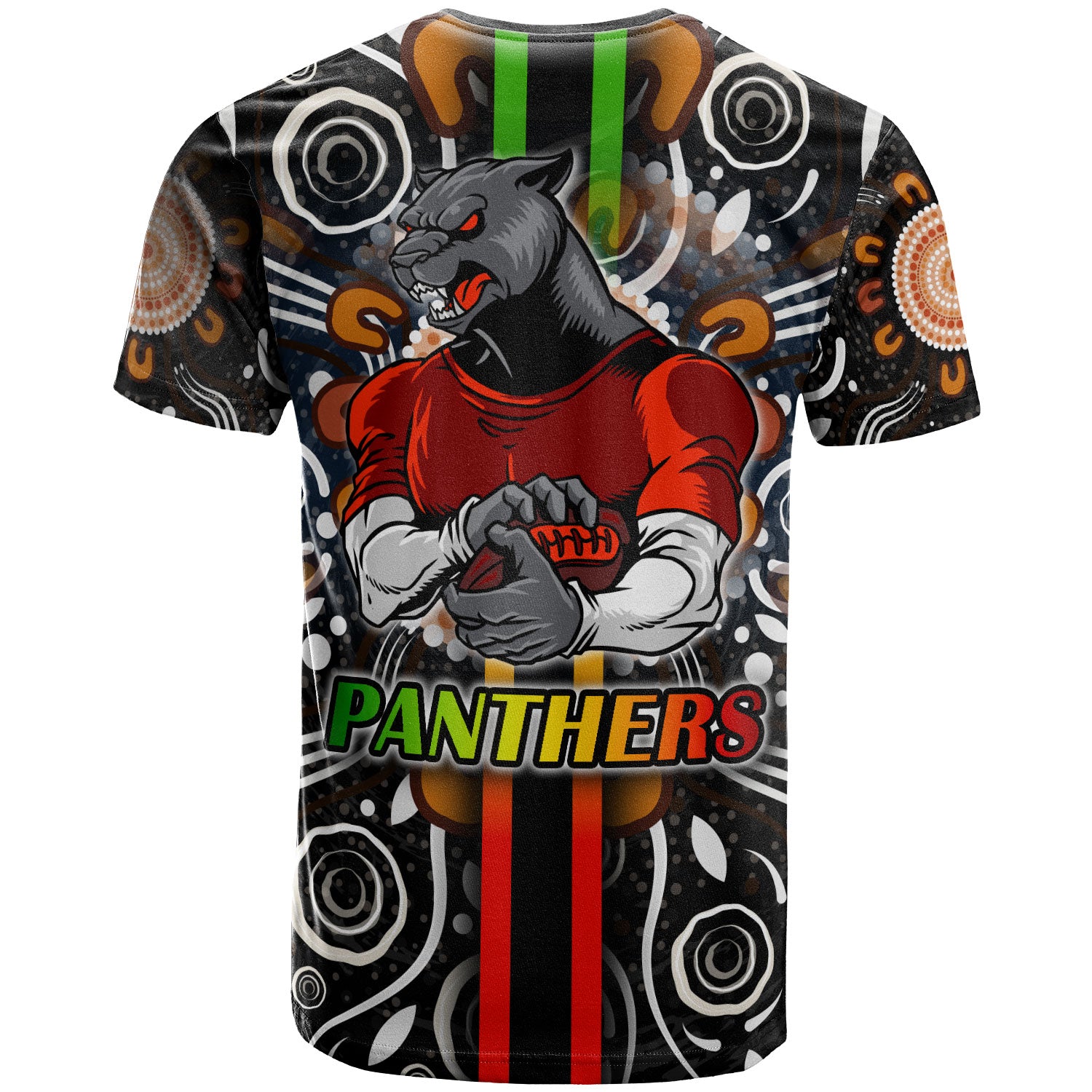 panthers-rugby-t-shirt-custom-panthers-rugby-ball-aboriginal-indigenous-sport-style-t-shirt