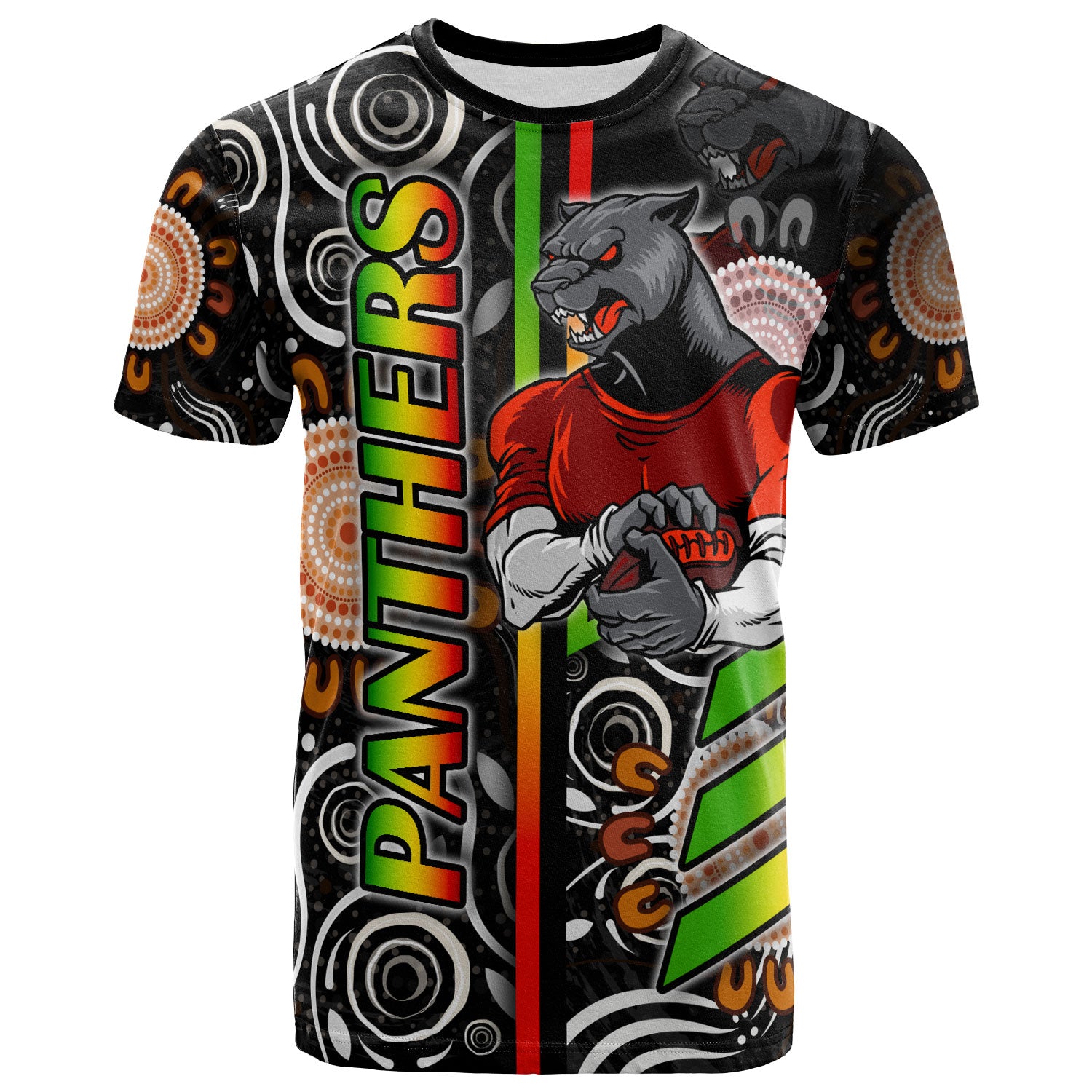 panthers-rugby-t-shirt-custom-panthers-rugby-ball-aboriginal-indigenous-sport-style-t-shirt