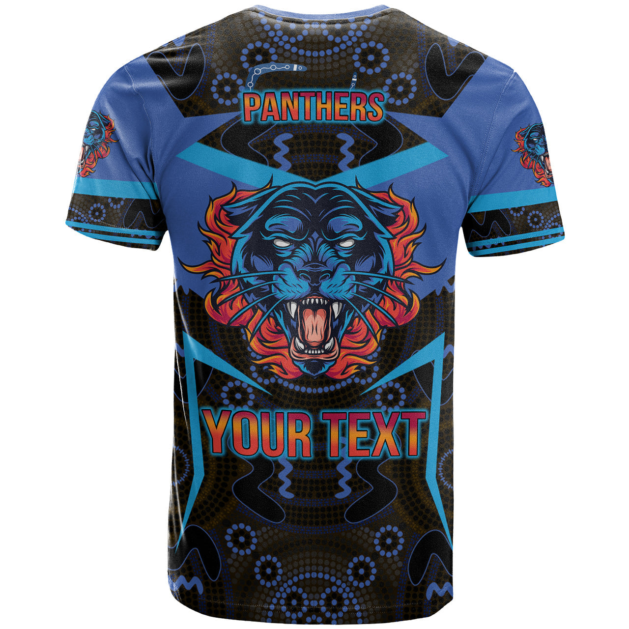 panthers-rugby-t-shirt-custom-angry-panther-style-t-shirt