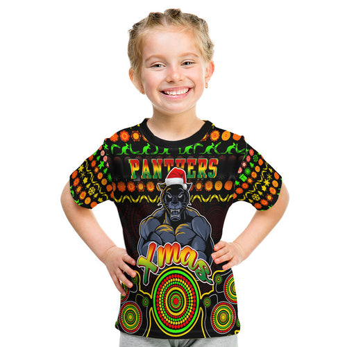 panthers-christmas-vibe-with-aboriginal-dot-panting-style-t-shirt