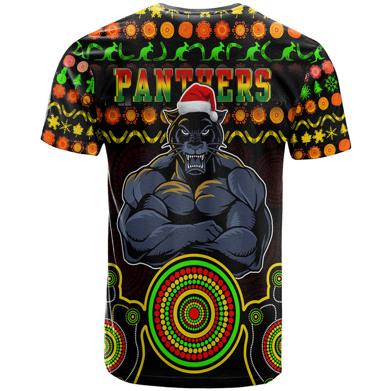 panthers-christmas-vibe-with-aboriginal-dot-panting-style-t-shirt