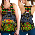 panthers-christmas-vibe-with-aboriginal-dot-panting-style-women-racerback-tank