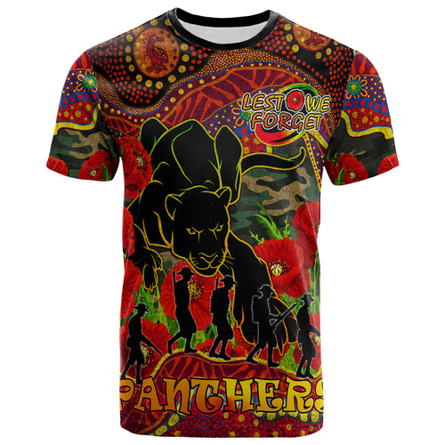 panthers-rugby-anzac-day-custom-t-shirt-aboriginal-lest-we-forget-panthers-with-poppy-flower