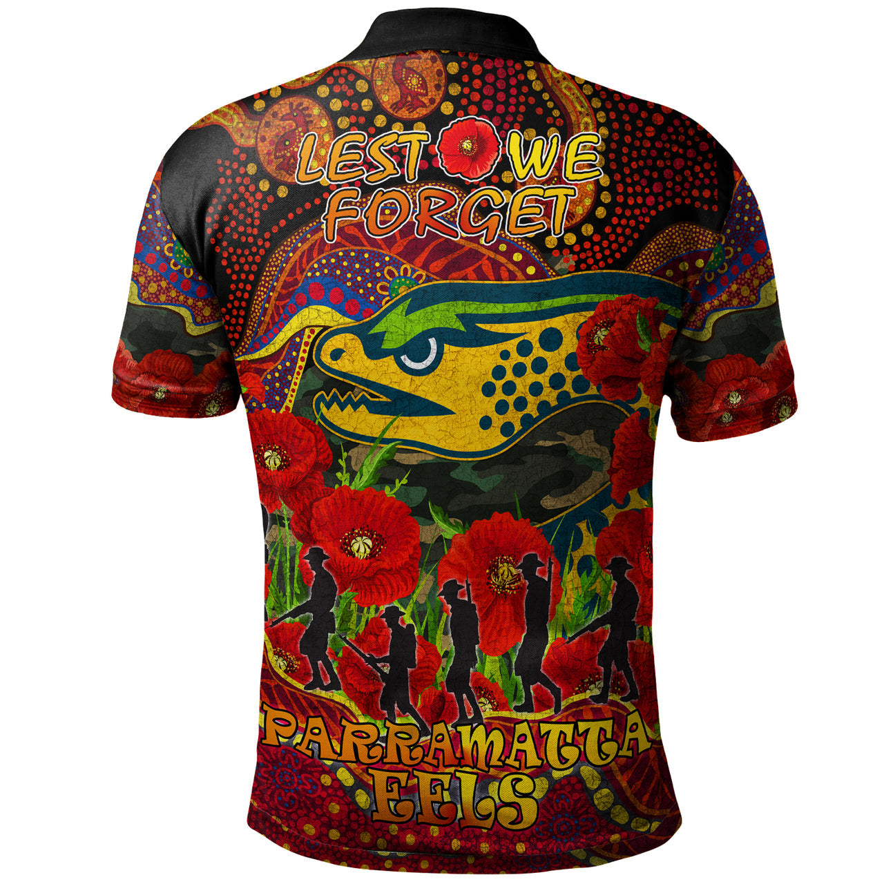 parramatta-eels-rugby-aboriginal-anzac-day-custom-polo-shirt-lest-we-forget-eels-with-poppy-flower