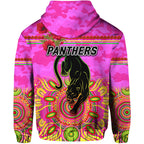 Penrith Panthers ANZAC 2022 Zip Up And Pullover Hoodie Indigenous Vibes - Pink LT8