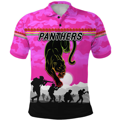 custom-personalised-panthers-anzac-polo-shirt-simple-style-pink
