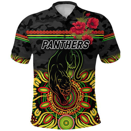 custom-personalised-panthers-anzac-polo-shirt-poppy-flowers-vibes-white
