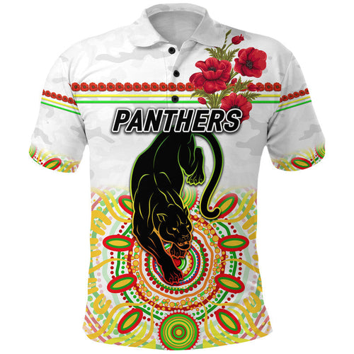 custom-personalised-panthers-anzac-polo-shirt-indigenous-vibes-white