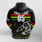 custom-personalised-penrith-black-panther-hoodie-aboriginal-art-with-abstract-pattern