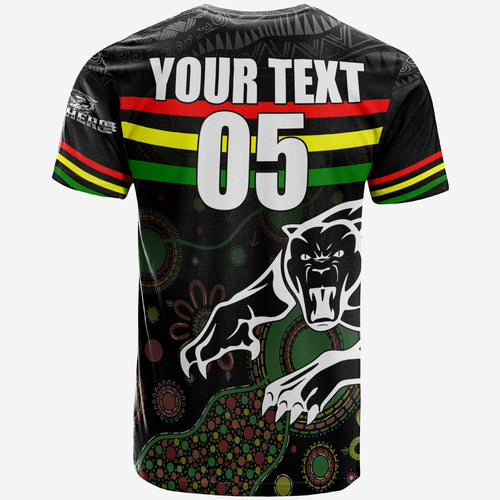 custom-personalised-penrith-black-panther-t-shirt-aboriginal-art-with-abstract-pattern