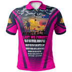 Australia Anzac Camo Polo Shirt - Custom Anzac Poem Lest We Forget Polo Shirt