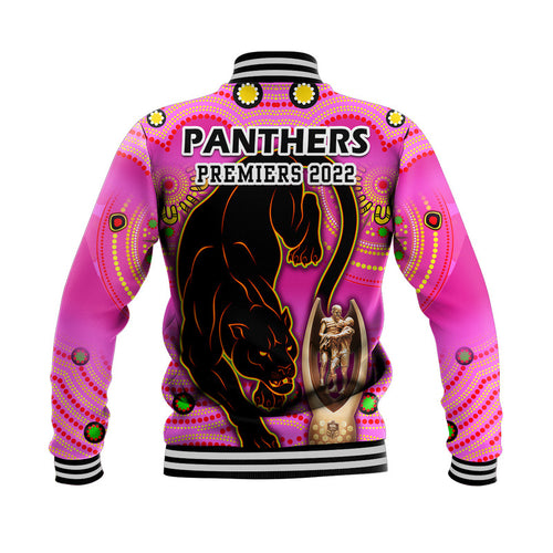 penrith-panthers-rugby-baseball-jacket-pink-crouching-panther-premiers-2022