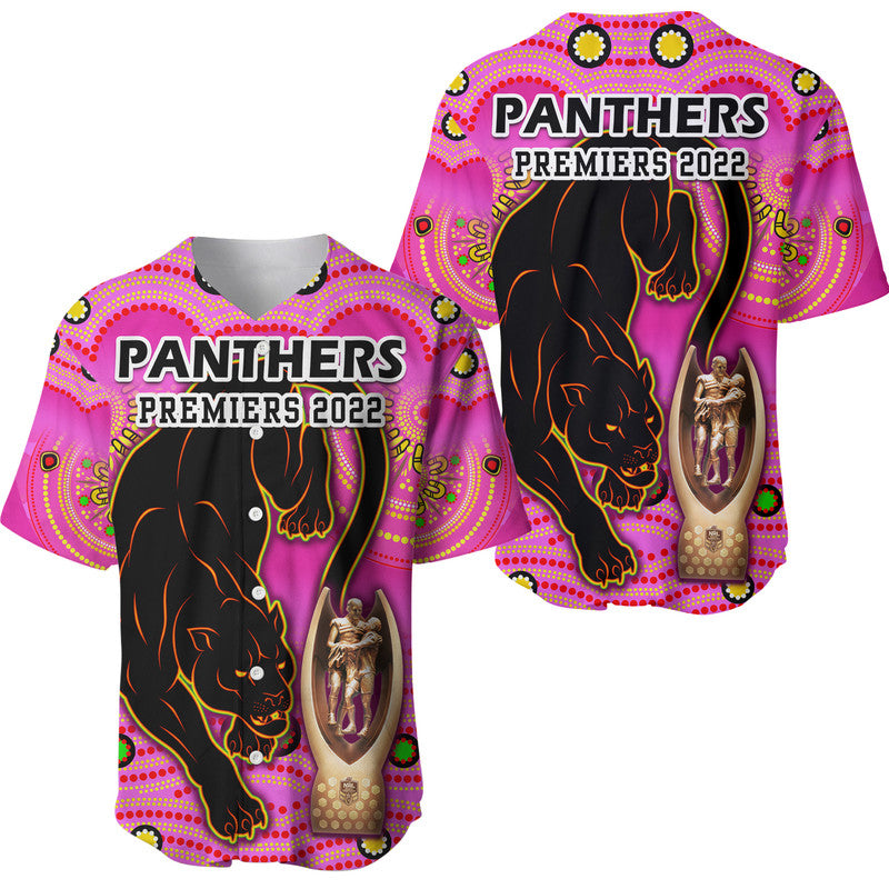 penrith-panthers-rugby-baseball-jersey-pink-crouching-panther-premiers-2022