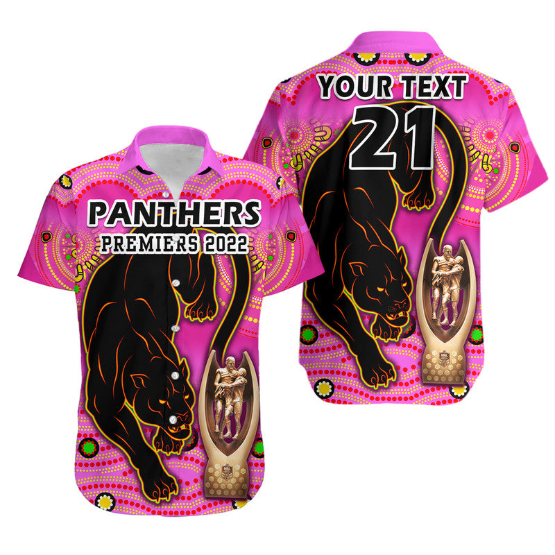 custom-personalised-penrith-panthers-rugby-hawaiian-shirt-pink-crouching-panther-premiers-2022