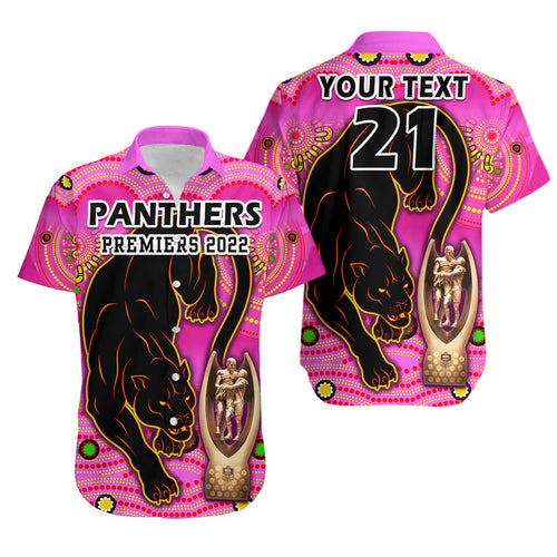 custom-personalised-penrith-panthers-rugby-hawaiian-shirt-pink-crouching-panther-premiers-2022