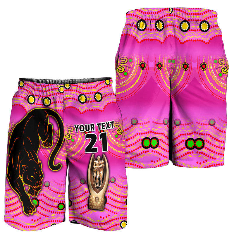 custom-personalised-penrith-panthers-rugby-men-short-pink-crouching-panther-premiers-2022