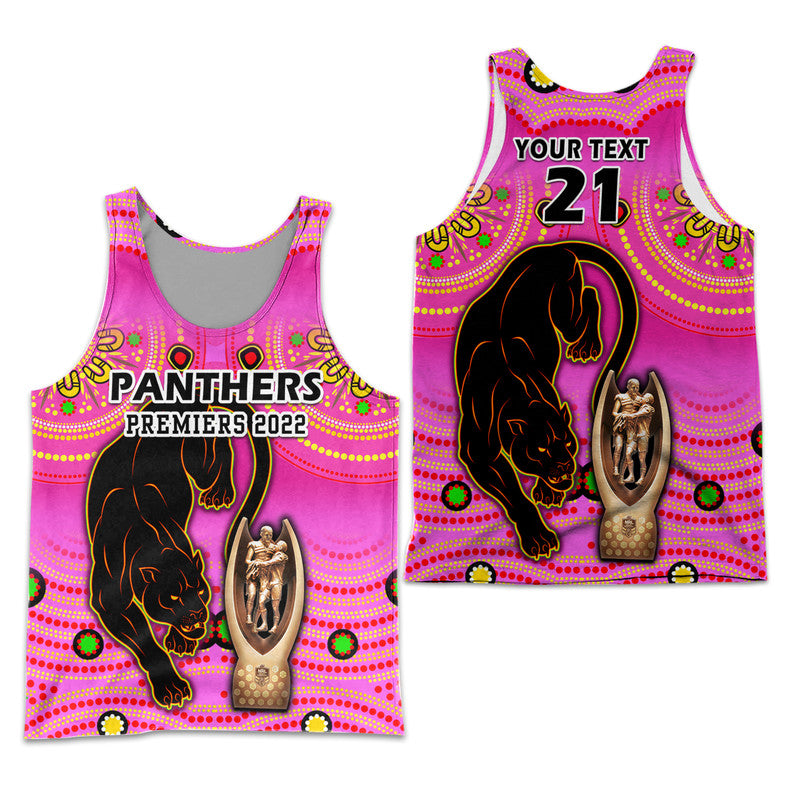 custom-personalised-penrith-panthers-rugby-men-tank-top-pink-crouching-panther-premiers-2022