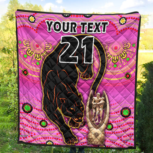 custom-personalised-penrith-panthers-rugby-premium-quilt-pink-crouching-panther-premiers-2022