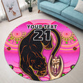 custom-personalised-penrith-panthers-rugby-round-carpet-pink-crouching-panther-premiers-2022