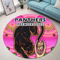penrith-panthers-rugby-round-carpet-pink-crouching-panther-premiers-2022