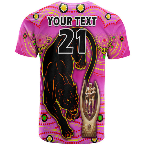 custom-personalised-penrith-panthers-rugby-t-shirt-pink-crouching-panther-premiers-2022