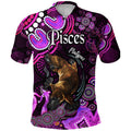 custom-personalised-australian-astrology-polo-shirt-pisces-platypus-zodiac-aboriginal-vibes-pink