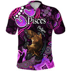 custom-personalised-australian-astrology-polo-shirt-pisces-platypus-zodiac-aboriginal-vibes-pink