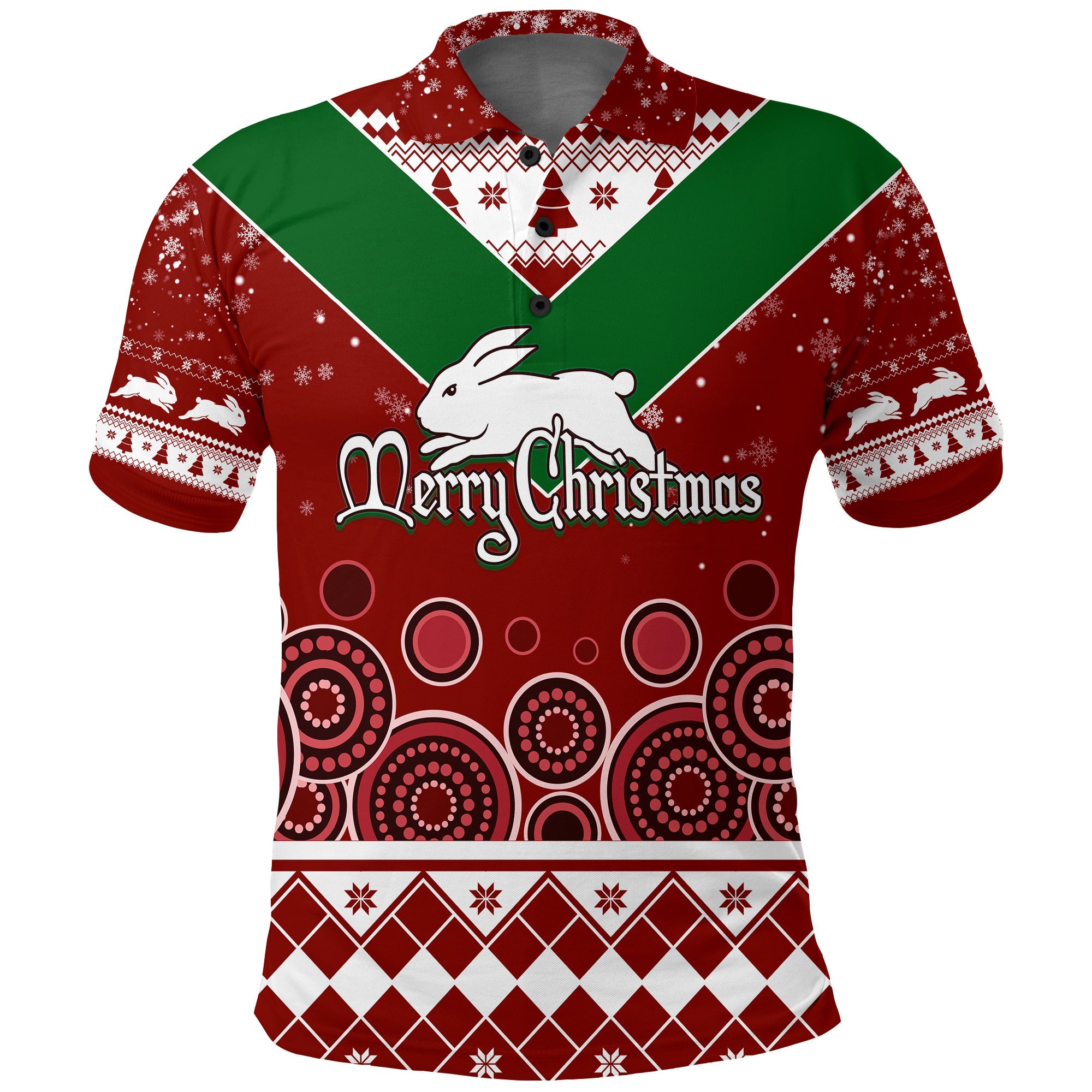 aboriginal-art-the-bunnies-merry-christmas-polo-shirt