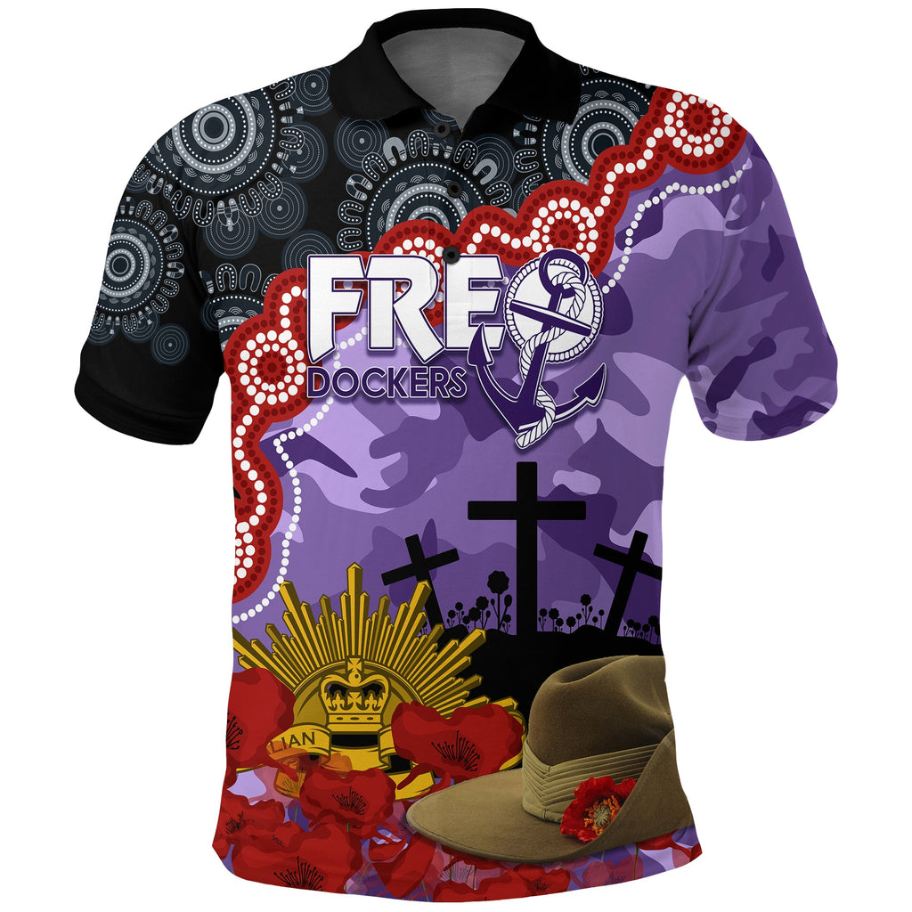 freo-dockers-football-anzac-2023-polo-shirt-aboriginal-mix-slouch-hat